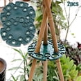 thumbnail image 2 of Fixed frame Plant retainer bamboo disc flower pillar climbing frame, 2 of 7