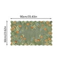 thumbnail image 3 of Decorative Room Area Runner Rug for Bathrooms – Absorbent Polyester Fiber Long Modern Green Non Washable Mat Cozy Home Floor Covering, 3 of 4