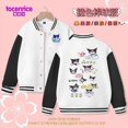 thumbnail image 1 of Sanrio Cinnamoroll Jacket Hello Kitty Kuromi Overcoat Woman Jacket Autumn Spring Kids Loose Sports Baseball Uniform Clothes Gift, 1 of 7