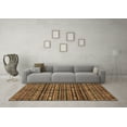 thumbnail image 3 of Ahgly Company Indoor Rectangle Abstract Brown Modern Area Rugs, 6' x 9', 3 of 4