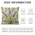 thumbnail image 5 of PIKWEEK  Throw Pillow Covers Purple Flower Floral Pattern with Lavenders on Vintage Colorful Provence Aroma Cushion Pillow Case Home Decor Pillowcase, 5 of 5