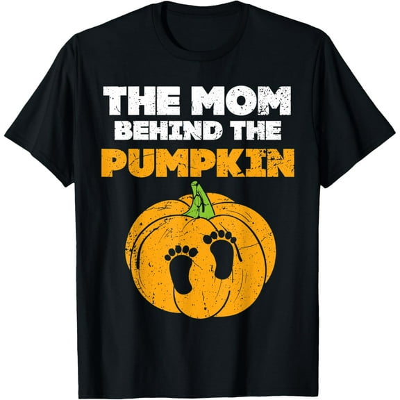 Halloween Pregnancy Costume For Mom Expecting Pumpkin T-Shirt