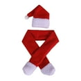 thumbnail image 3 of Juego de fundas para botellas de vino de Navidad, adorno navideño de color rojo, resistente al desgaste, accesorio suave y cómodo, mini gorro de Papá, 3 of 9