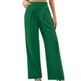 thumbnail image 3 of AherBiu Work Pants for Women Business Casual High Waisted Straight Leg Office Ladies Formal Trousers, 3 of 6