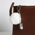 thumbnail image 3 of tredstone Key Chain Ring Plush Ball Hanging Buckle Portable Keychain Holder Backpack Wallet Bag Decoration Keyring Pendant for Girls Pink, 3 of 9