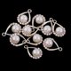 thumbnail image 3 of 20x Crystal Charms Charms Colgantes Para Collar Colgante De Cadena De Moda De Joyería De Accesorios Para El Cabello B, 3 of 7