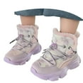 thumbnail image 3 of REDARER Kids Winter Boots Warm Plush Lined Snow Shoes Thick Comfortable Non Outdoor Footwear for Boys and Girls,Size:10.5-11 Years, 3 of 9