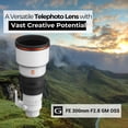 thumbnail image 4 of Sony FE 300mm F2.8 GM OSS Full-Frame Telephoto Prime G Master Lens Bundle with Sony FE 2.0x Teleconverter Lens, Software Bundle of 4 Softwares, and 64GB Extreme UHS-I SDXC Memory Card (4 Items), 4 of 7