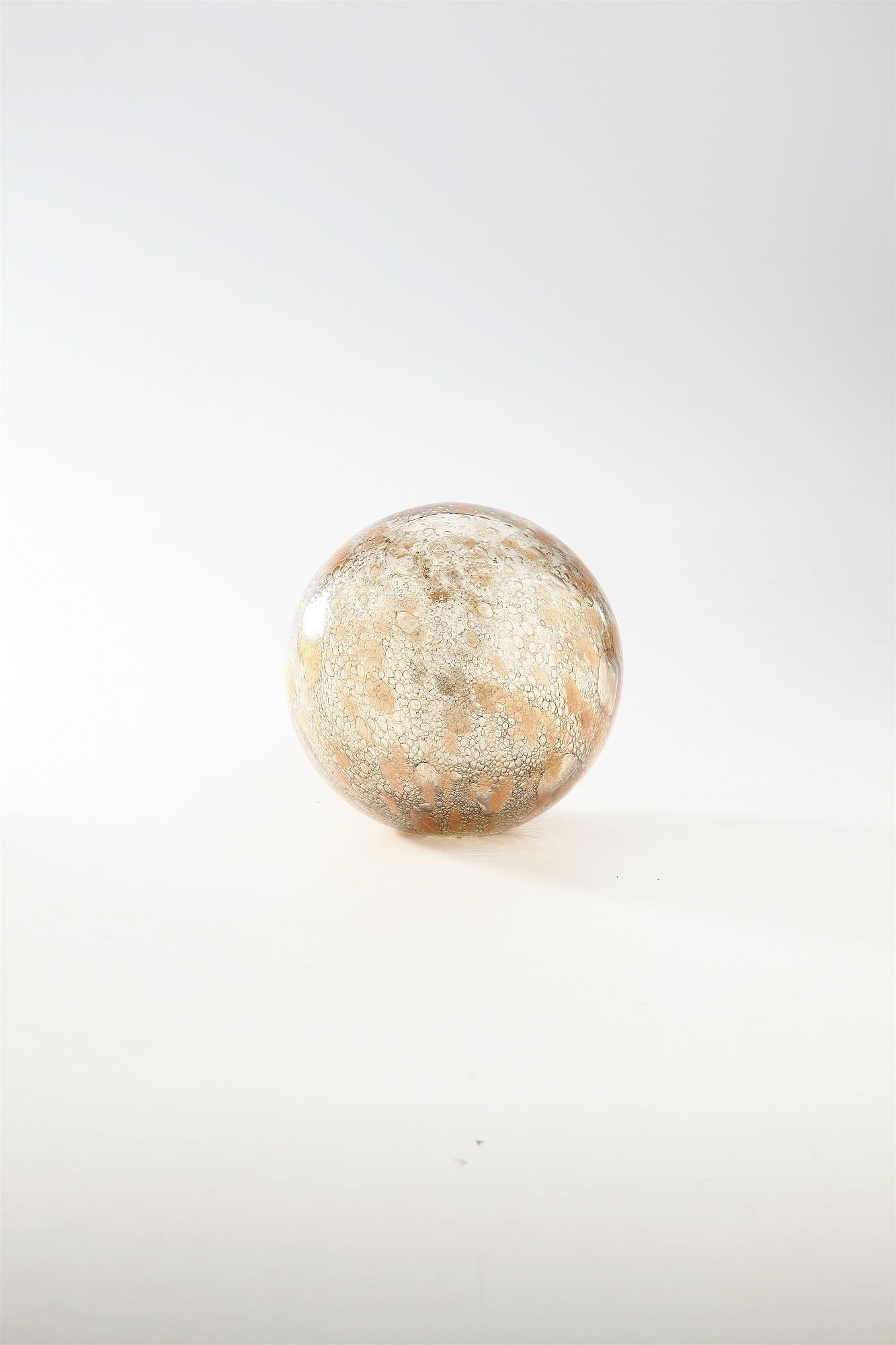 7 Shades Of Gold And Clear With Speckle Pattern Hand Blown Glass