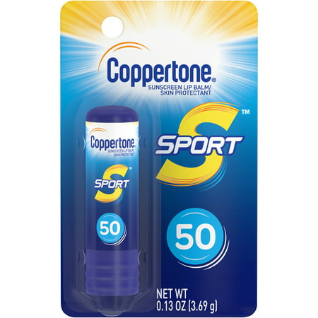 Coppertone Sport Sunscreen Lip Broad Spectrum SPF 50, .13 (Best Sunblock For Lips)