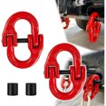 thumbnail image 1 of Ruiboury Red Grade 80 Alloy Steel Hammerlock Coupling Link Connection Hoisting Buckle Hook Hoisting Buckle Strong Durable 1.12T 1Set, 1 of 6