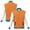 Orange, variant on Qulqfy Women Long Sleeve Varsity Jacket Color Block Lightweight Baseball Bomber Women's Button Down Shackets with Pockets L