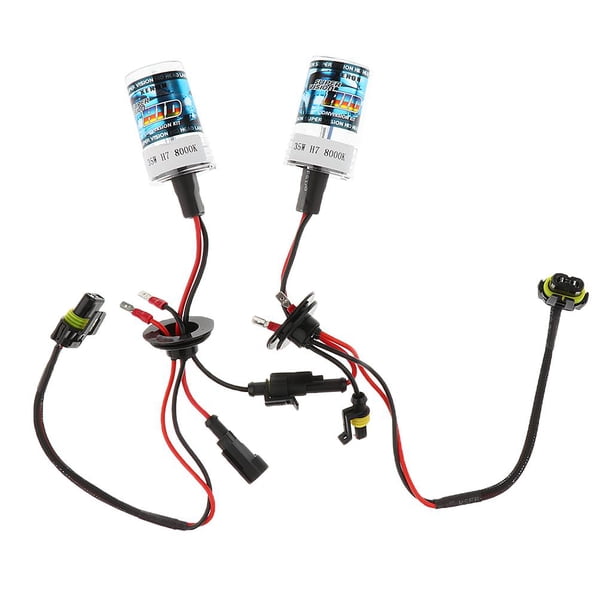Xenón de Motocicleta Yotijar 12V 35W Kits de Cableado 12000K 8000K Bombilla de luz de xenón para faros delanteros HID