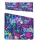 thumbnail image 1 of Juego de ropa de cama de 3 piezas ABPHQTO Neon Lightning Star Hearts Funda nórdica Doble con 2 fundas de almohada, 1 of 4