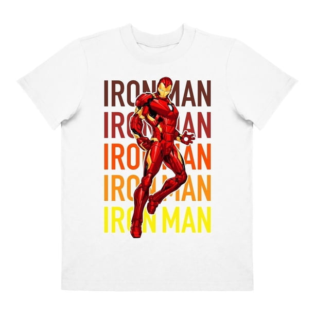 Playera Para Niño Marvel Avengers Cuello Redondo Manga Corta Talla 4 Blanco