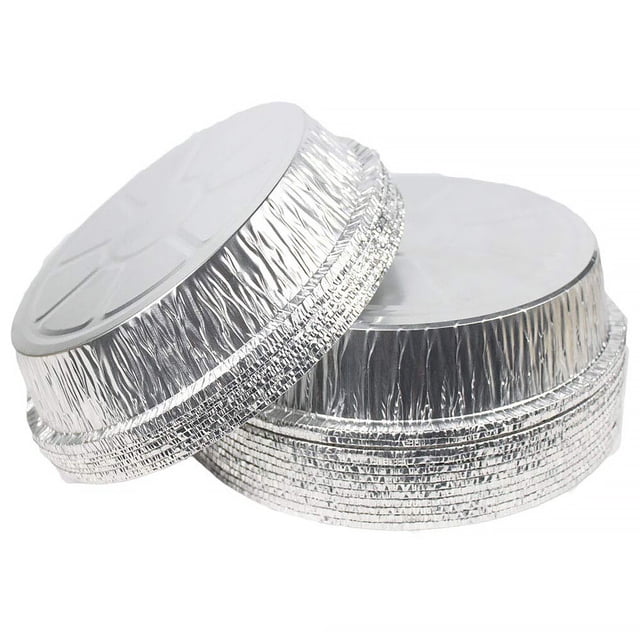 Toystoory 50 piezas de sartenes de papel de aluminio, revestimiento para freidora, bandejas de comida, contenedores de recalentamiento, platos Herramientas y accesorios para hornear No.04
