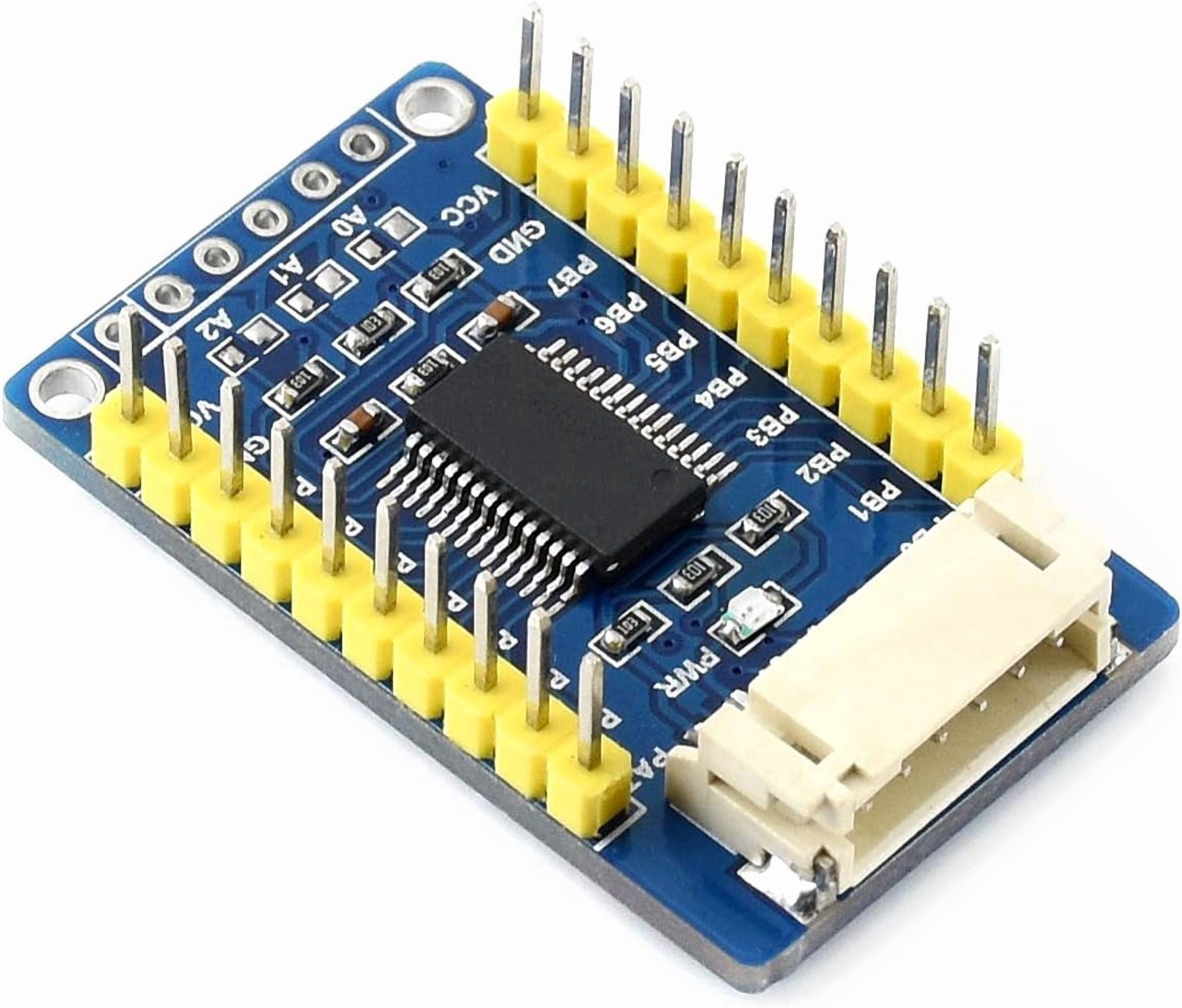 MCP23017 IO Expansion Board I2C Interface 5V/3.3V Voltage Expands 16 I/O Pins Up to 8 Boards Stackable for 128 I/O Pins Multi I2C Modules Compatible