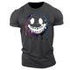 thumbnail image 2 of Top de Manga Corta, Hombre Casual Impreso Cuello de la Tripulación Camiseta, Manga Corta Blusa de Verano Poliéster, 2 of 9