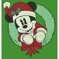 thumbnail image 2 of Boy's Mickey & Friends Festive Mickey Mouse Wreath  Graphic Tee Kelly Green Small, 2 of 4