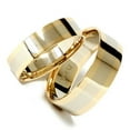 thumbnail image 3 of Pompeii3 8/6mm Plain 14K Two Tone Wedding Band Set, 3 of 4