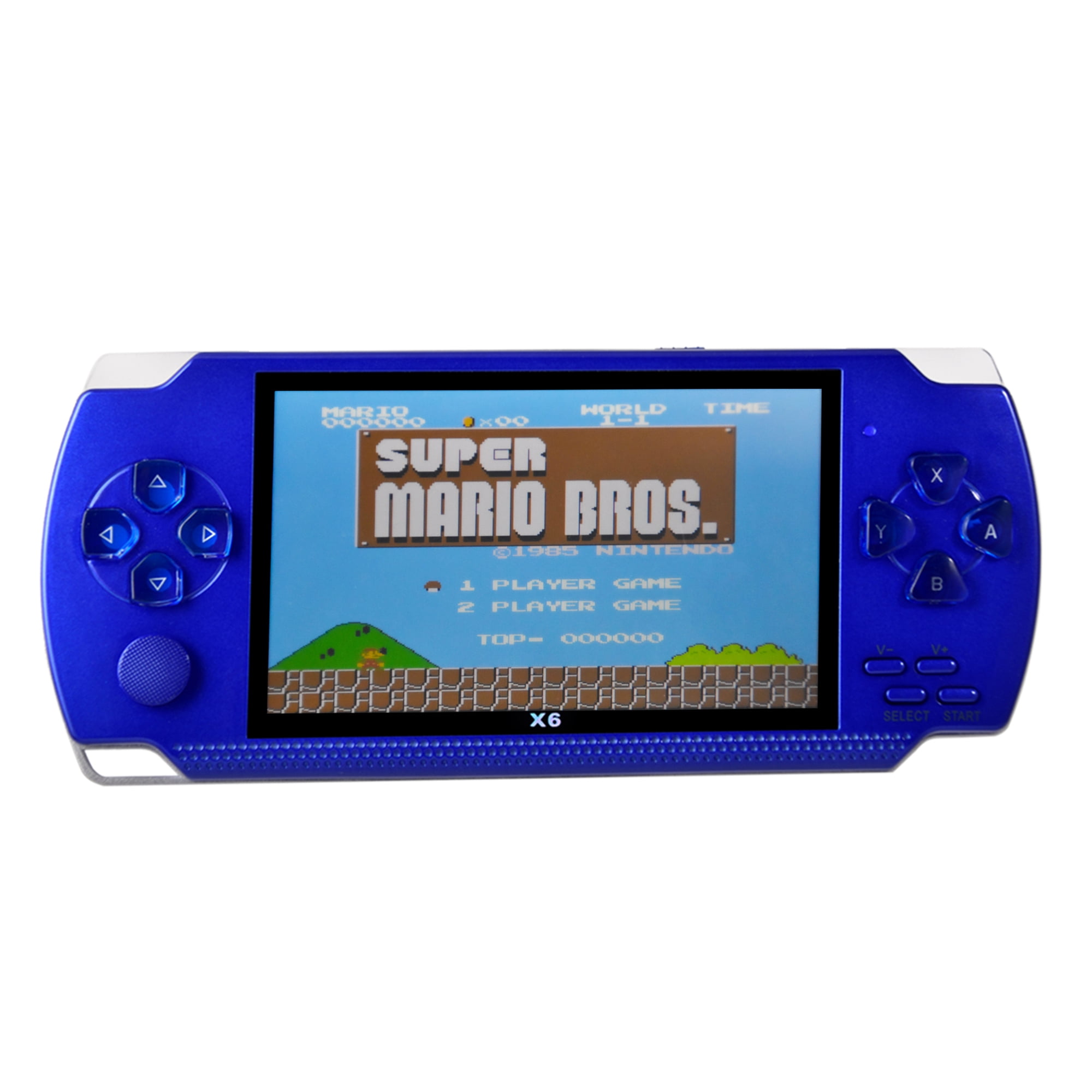 Generic PSP Handheld Game Machine X6, 8GB, 4.3 inch Screen, Built-in Over  10000 Free Games, Blue - Walmart.com