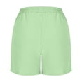 thumbnail image 7 of zfwon Co Ord Sets for Women 2 Piece Matching Set Solid Color Collared Button Down Shirts & Elasticated Waist Shorts with Pocket Casual Co Ord Outfits Summer Wear, 7 of 7