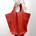 thumbnail image 2 of AMERTEER Women‘s PU Shoulder Bag Large Capacity Bucket Tote Soft Satchel Splicing Design, 2 of 7