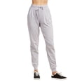 thumbnail image 2 of 2 Pack Women’s Cotton Jogger Pants with Drawstring and Pockets Elastic Waist Jogging Sweatpants Trousers Women Lounge Yoga Running Workout Womenswear, 2 of 4