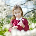 thumbnail image 5 of TUWAFE 2026 New Kids Rhinestone Tiara Birthday Girls Crystal Tiaras Wedding Pageant Comb Headband Little Flower Girl Hair Snowflake Tiara for Birthday,Party,Wedding,Pageant,Photo, 5 of 8
