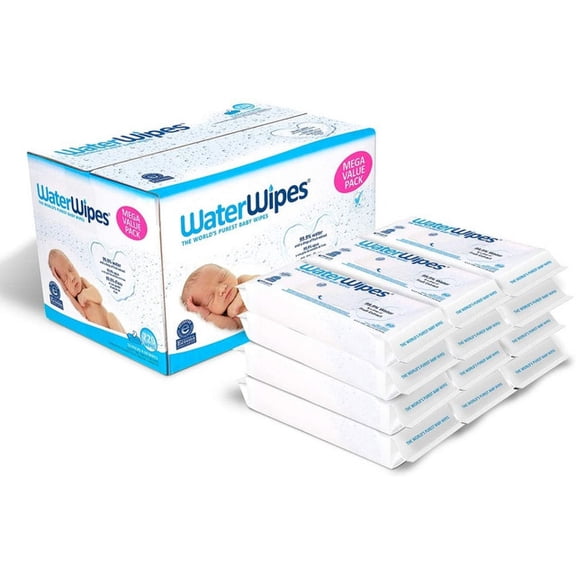 WaterWipes Unscented Baby Wipes, Sensitive and Newborn Skin, 12 Packs (720 Wipes) 720 Count NEW