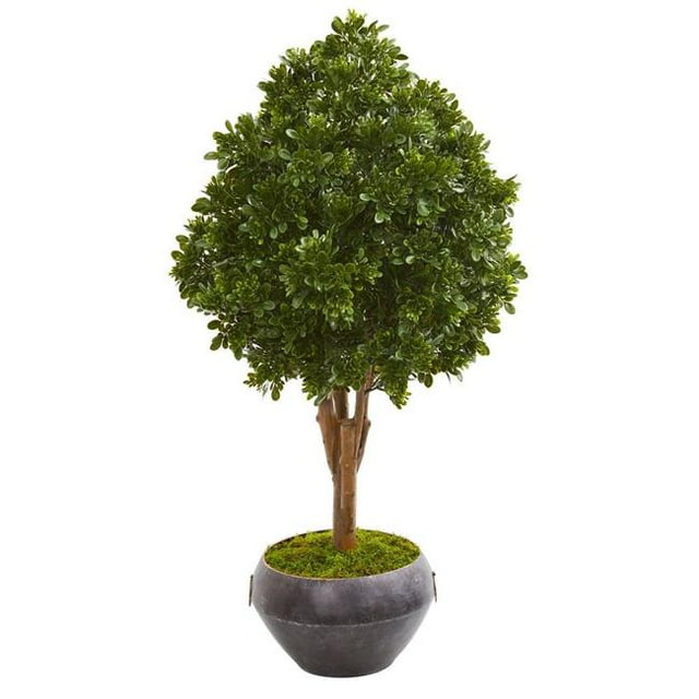 Nearly Natural 9702 45 in. Tea Leaf Artificial Tree in Bowl