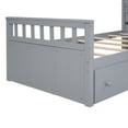 thumbnail image 5 of Gray Twin Loft And Platform Bed - Ideal For Bedroom Organization Small Spaces, 5 of 7