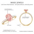 thumbnail image 6 of Rosec Jewels 2 Carat Fancy Pink Lab Grown Diamond IGI Certified Engagement Ring - VS1 Clarity, 10K Yellow Gold, US 10.50, 6 of 9