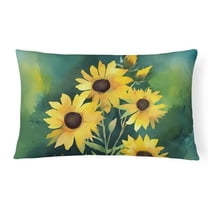Carolines Treasures 16 x 12 in. Unisex Kentucky Goldenrod in Watercolor Fabric Decorative Pillow
