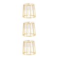 thumbnail image 1 of Smilepp Sleek Metal Wire 3D Geometric Flower Vase Versatile Desktop Plant Holder Gold line 3Set, 1 of 6