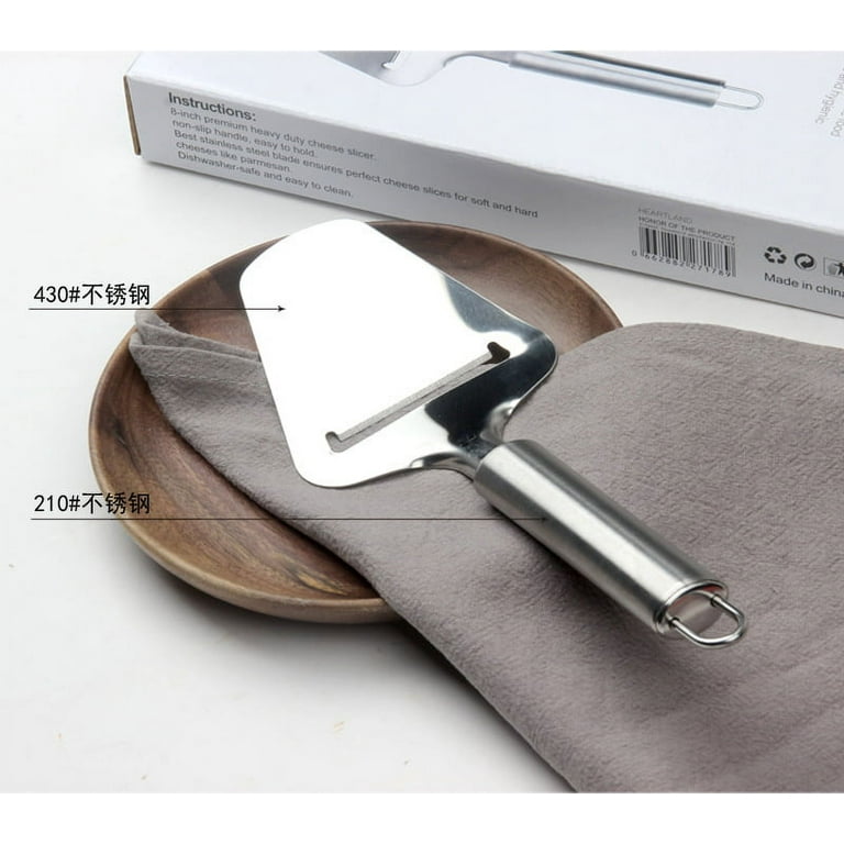 Cheese Slicer Stainless Steel, Cheese Knife Heavy Duty Plane Cheese Cutter,  Shaver, Server For Semi-Soft, Semi-Hard Cheese