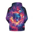 thumbnail image 7 of Chaqlin Galaxy Planet Wolf Kids Lightweight Zip Up Hoodie Long Sleeve with Pockets Comfy Casual Outerwear Youth Size 12-14, 7 of 7