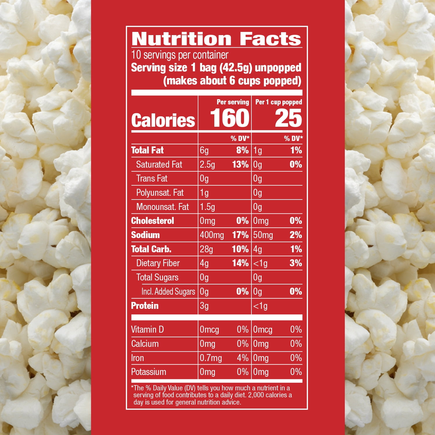 Orville Redenbacher’s Skinnygirl Microwave Popcorn, Butter & Sea Salt Popcorn, 1.5 oz., 10-Count