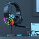 thumbnail image 3 of Pisexur Electronics para hombres, auriculares para juegos con sonido envolvente 7.1 para PC, auriculares USB para PC con micrófono con cancelación de ruido y luz LED, electrónica para niños, organiza, 3 of 7