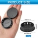 thumbnail image 2 of Uxcell 8pcs Tapones de Agujero de Nylon, Tapones de Agujero Redondo para Tornillos de 1-1/2" (38mm), Negro, 2 of 7