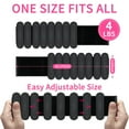 thumbnail image 7 of LTECARP Adjustable Ankle & Wrist Weights for Women & Men, 1/2/4 lbs Silicone Design with Comfort Fit - Arm/Leg Workout Weights for Gym, Pilates, Yoga, Walking, Barre, Dance, 7 of 7