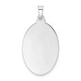 thumbnail image 4 of FJC Finejewelers 14 kt White Gold Polished Solid Oval St Anthony Medal Charm 30 mm x 16 mm, 4 of 6