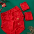 thumbnail image 5 of Fesfesfes Womens Underwear Tummy Control Womens Red UnderwearSeamless Mid-waist Elastic Cotton Briefs For Women, 5 of 7