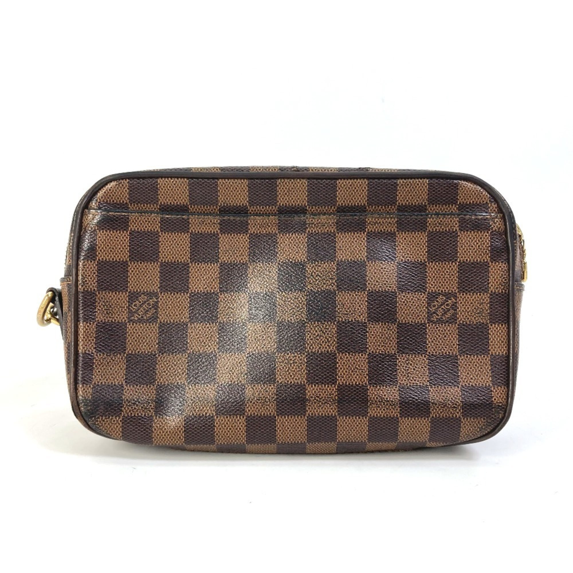 Pre-Owned LOUIS VUITTON N41219 Damier Pochette Saint Paul Pouch with Strap, Men's... (Fair)