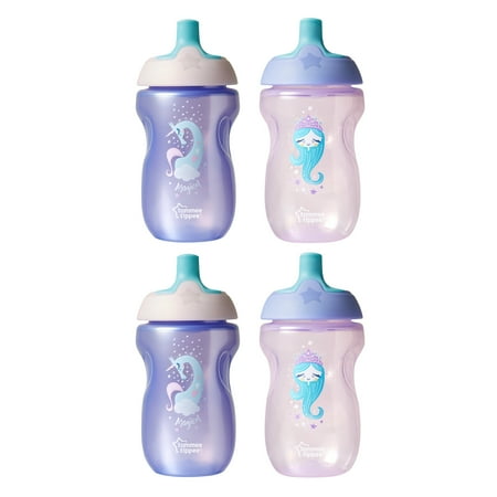 Tommee Tippee Toddler Sportee Baby Bottle, 12m+, 10oz, 4pk, Girl