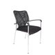 thumbnail image 2 of Silla de Visita Oficina Respaldo Malla y Base Cromada Strong Negro, 2 of 5