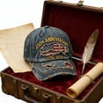 thumbnail image 4 of WKSCLPAI 250th US Anniversary Hat - Distressed Denim Washable Embroidered Patriotic Baseball Cap, Adjustable Buckle Casual Baseball Caps for Men Women, 4 of 9