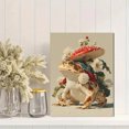 thumbnail image 2 of Groovy Frog Christmas Canvas Print, Mushroom Retro Xmas Art, Festive Holiday Fun Kitchen Wall Decor, 2 of 8