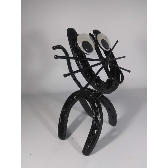 Horseshoe Kitty, Horseshoe Cat Kitten Figurine