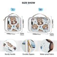 thumbnail image 4 of Sleeping Bears Clear Cosmetic Bags with Handles PVC Toiletry Bags Zipper Waterproof Portable for Traveling 2 Pcs, 4 of 7